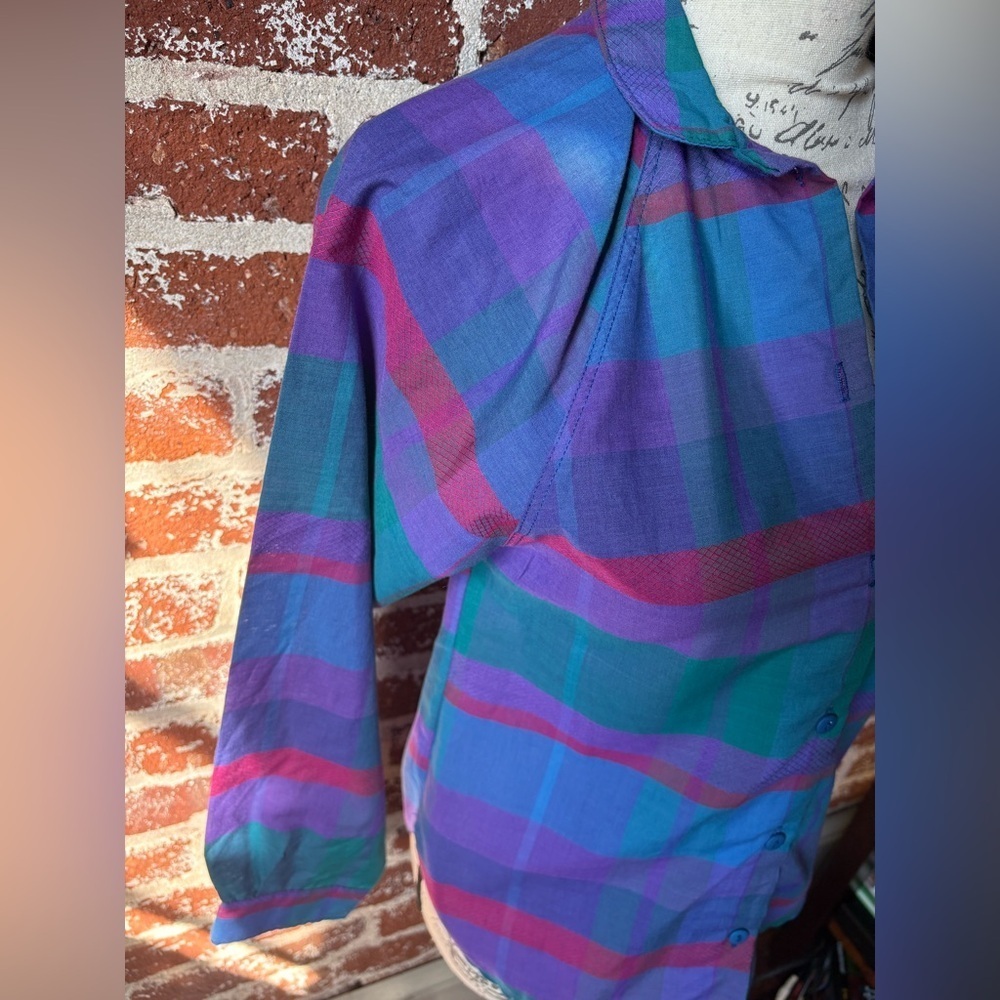 Vintage Club Soda multi color button down top - Picture 7 of 7